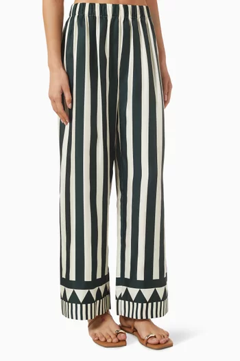 Pacha Wide-leg Pants in Silk