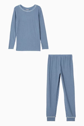 Striped Pyjama Set in Modal