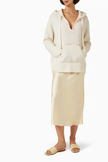 Drawstring Hoodie in Cashmere