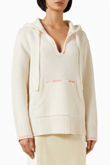 Drawstring Hoodie in Cashmere