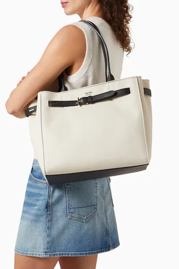Medium Audrey Tote Bag in Cotton Canvas