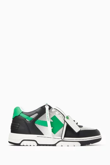 Out Of Office Sneakers in Calf Leather & Mesh