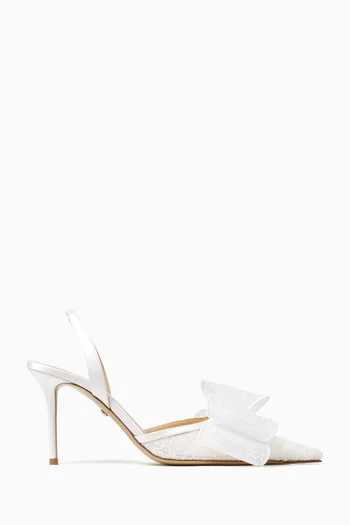 Le Cadeau 85 Slingback Pumps in Lace