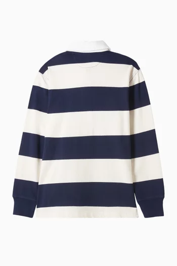 Striped Rugby Shirt in Cotton