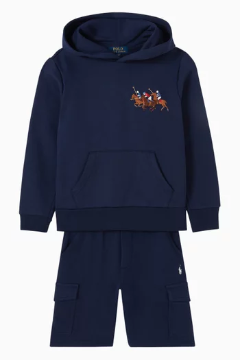 Graphic-embroidered Hoodie in Cotton-knit