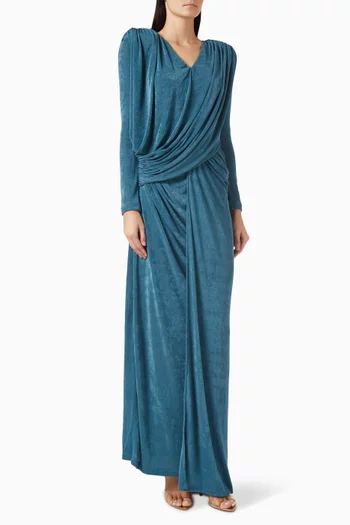 Elle Draped Maxi Dress