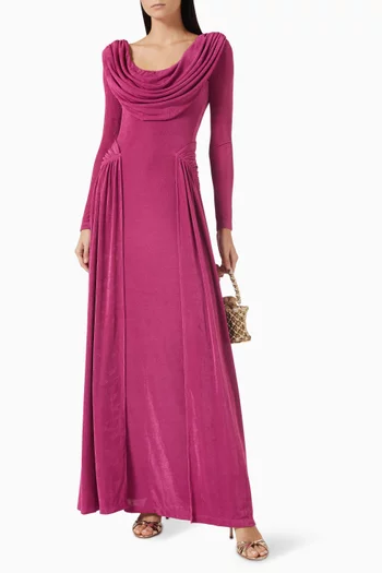 Aveline Draped Maxi Dress