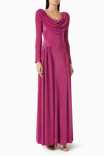 Aveline Draped Maxi Dress