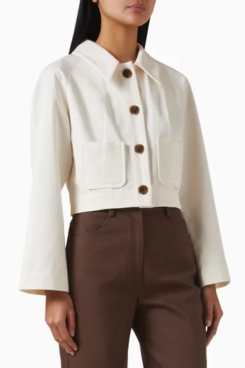 Raglan Barn Jacket in Cotton Twill