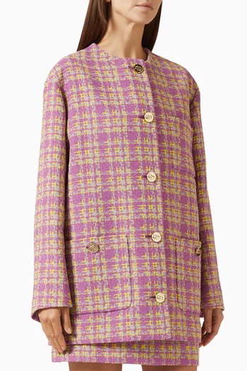 GG-button Jacket in Wool Bouclé