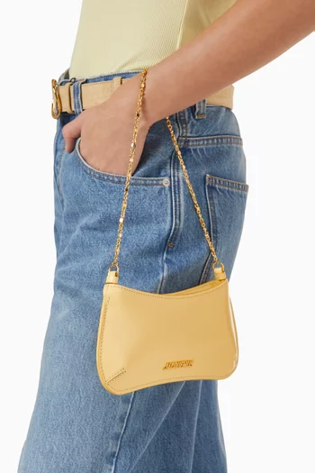 Le Petit Bisou Chaîne Shoulder Bag  in Shiny Leather