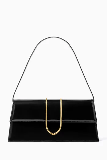 Medium Le Bambino Long Shoulder Bag in Leather