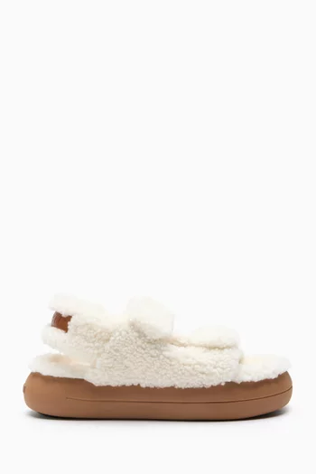 Shearling Sandals in Sheep Leather