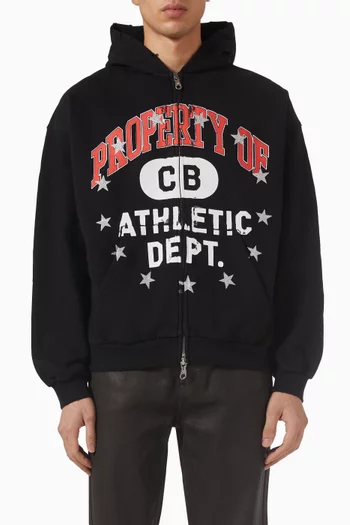 Property of Zip Hoodie in Cotton