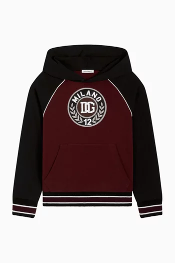 Logo-embroidered Hoodie in Cotton-fleece