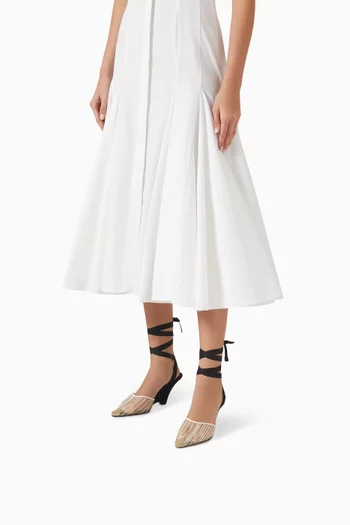 Les Mules 80 Wedges in Mesh
