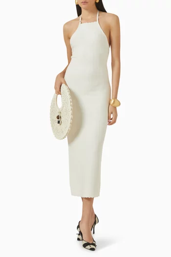 La Robe Maille Tablier Dress in Viscose Blend