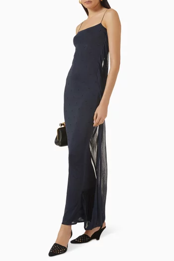 La Robe Maille Plumetism Dress in Viscose