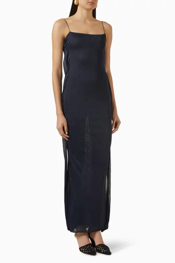 La Robe Maille Plumetism Dress in Viscose