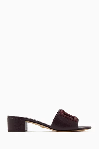 DG Millennials 40 Crystal Mules in Dauphine Leather
