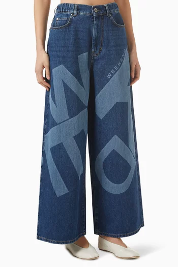 Wide-leg Jeans in Denim