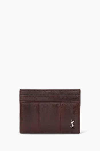Tiny Cassandre Card Case in Eel Leather
