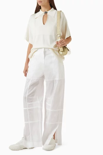 Wide-leg Pants in Cotton