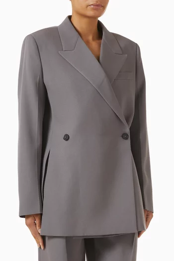Tailored Jacket in Wool Gabardine