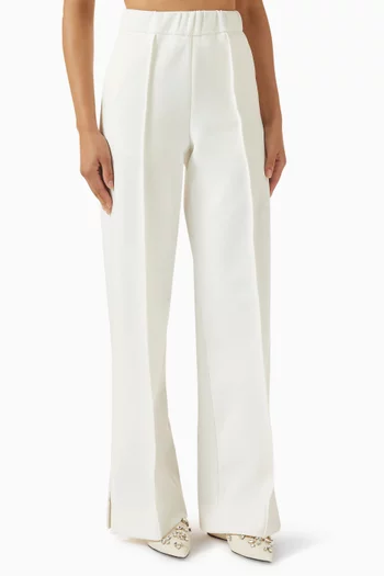 Wide-leg Pants in Technical Cotton