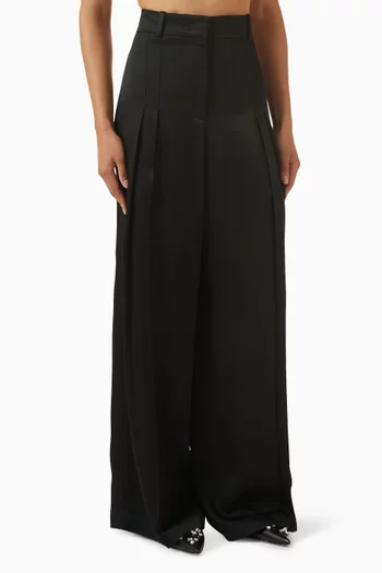 Pleated Wide-leg Pants
