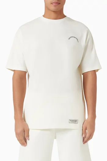 Curved-print T-shirt in Cotton-jersey