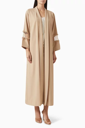 Mesh Panel Abaya