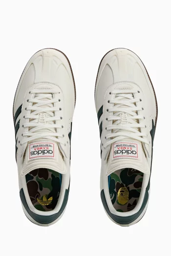 x BAPE Samba Sneakers in Leather