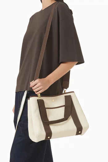 Medium Traversee Pocket Tote Bag in Canvas