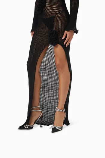 Double Bow 110 Pumps in Mesh