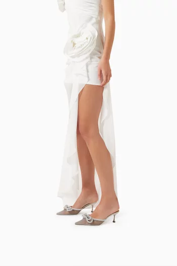 Double-bow 65 Mules in Mesh