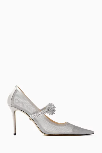 Lotus 95 Flower Pumps in Mesh