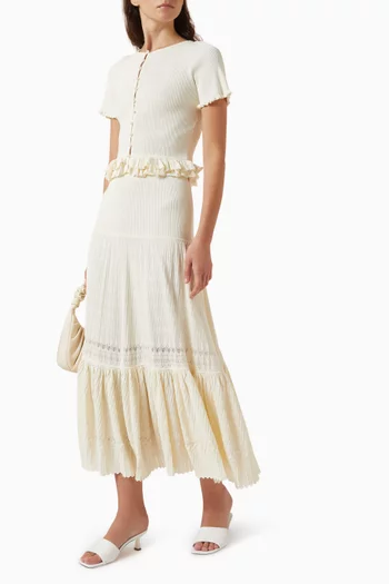 Aria Knit Skirt in Viscose Blend