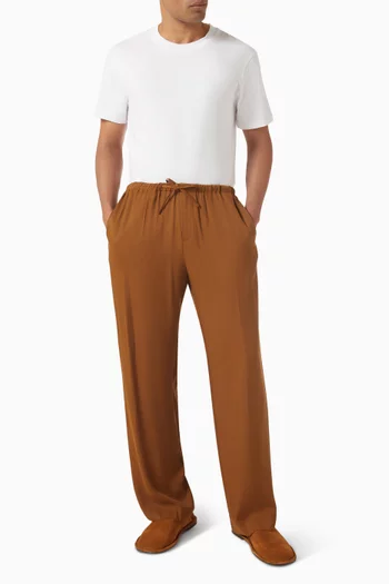 Pyjama-style Pants in Viscose