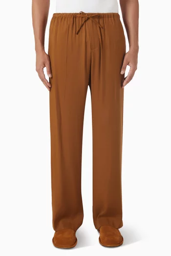 Pyjama-style Pants in Viscose