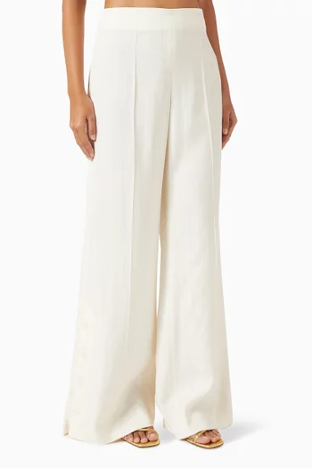 Tobias Wide-leg Pants in Viscose