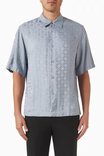 Square Cross Shirt in Viscose