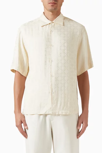 Square Cross Loose-fit Shirt in Viscose
