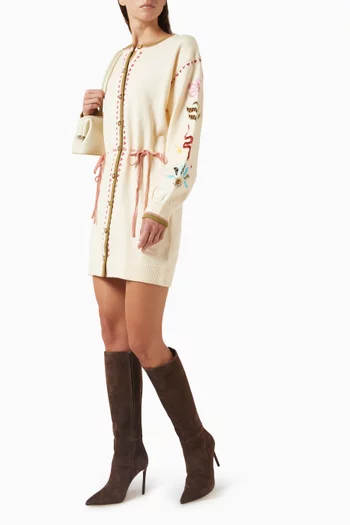 Shae Cutwork Dress in Viscose Blend