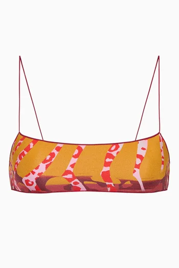 The C Printed Bralette