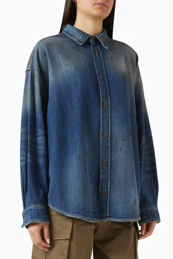 Button-up Shirt in Denim