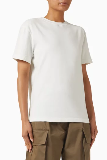 Rubber-logo T-shirt in Cotton