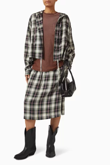 Check-print Skirt in LENZING™ ECOVERO™