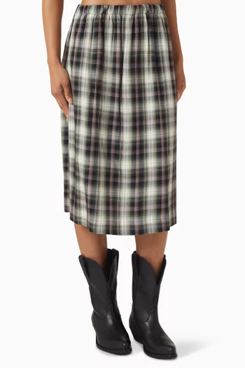 Check-print Skirt in LENZING™ ECOVERO™