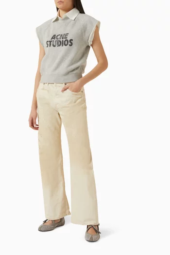 Layered Shirt Sweatshirt in Cotton